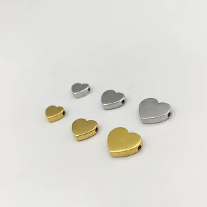  پلاک استیل قلب سه بعدی بسته 3 عددی